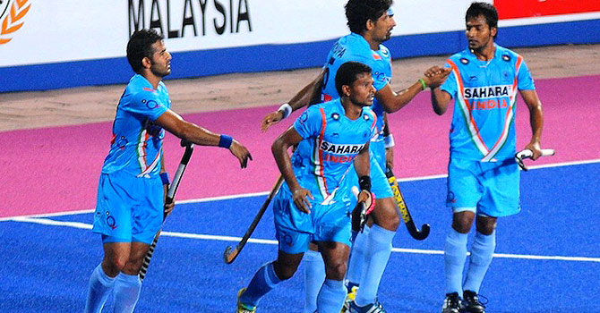 India scored in the last minute of the match to beat South Korea 2-1 in the Sultan Azlan Shah Cup 2012. – Photo courtesy SultanAzlanShahCup.com