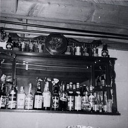 A section of a bar in Karachi seen in 1974.