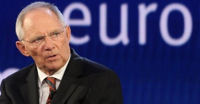wolfgang-schaeuble670 German Finance Minister Wolfgang Schaeuble addresses the audience during the 15th WDR Europa Forum, at the European Parliament in Brussels.—AP Photo