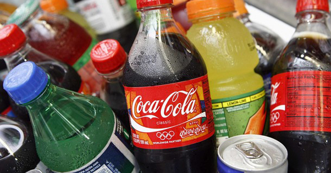 A Coca-Cola bottle is seen with other beverages in New York. – Reuters