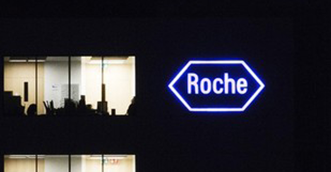 A logo of Swiss pharmaceutical company Roche is pictured at a company's building in Rotkreuz – Reuters 