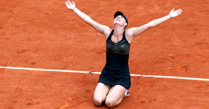“No matter how many Grand Slams you win ... if it was my only one it would be just as special as it would be winning my fourth,” Sharapova said after winning her first French Open title. – Photo by Reuters