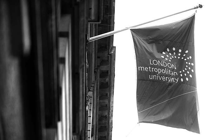 The London Metropolitan University's campus. Students affected by the UK Border Agency's visa ruling have 60 days to find an alternative or face expulsion. – Photo by AFP