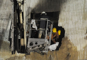 Desperate jump for life