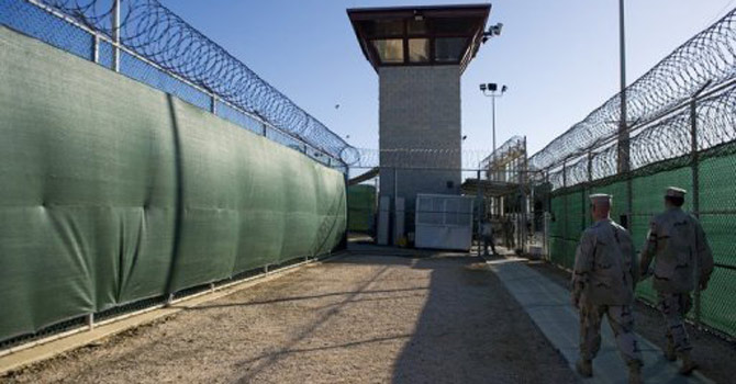 The Guantano Bay detention facility in Cuba 