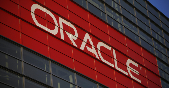 Oracle signage at Oracle OpenWorld 2012 event in San Francisco
