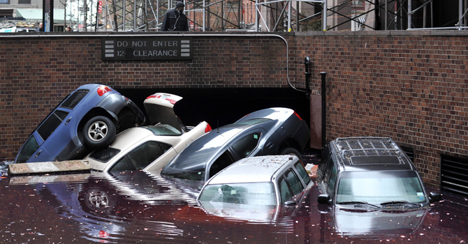 The photo shows the destruction wreaked by Superstorm Sandy. - File Photo