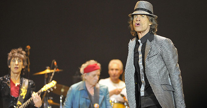The Rolling Stones perform at the O2 Arena in London