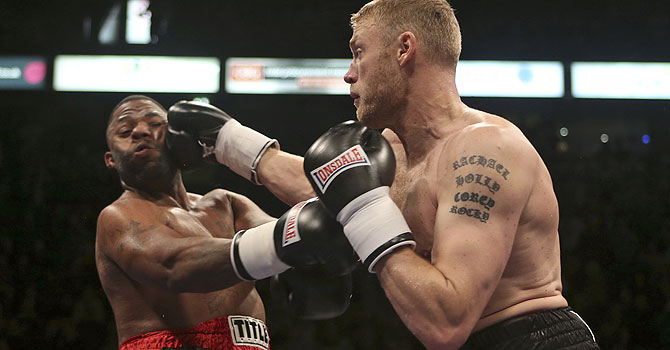 flintoff, dawson, flintoff dawson, flintoff boxing, flintoff bout, Barry McGuigan