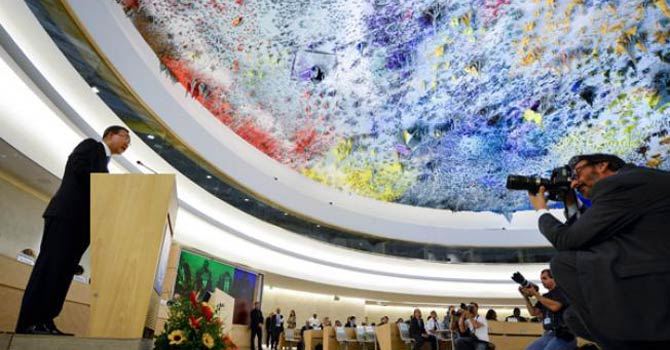 The file photo shows a meeting of the UN's Human Rights Watch. - File Photo