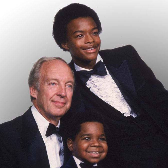Stars of the television show “Different Strokes”: Gary Coleman, Conrad Bain and Todd Bridges at the Emmy Awards in Los Angeles. —Photo by AP