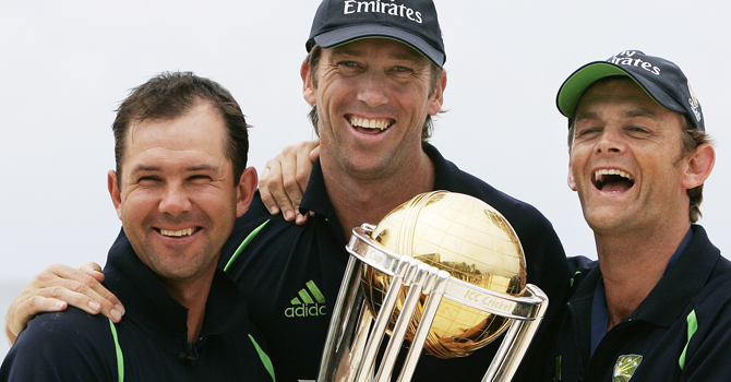 glenn mcgrath, ricky ponting, adam gilchrist
