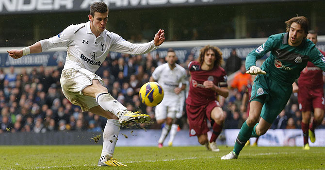 gareth bale, tottenham newcastle, english premier league, epl