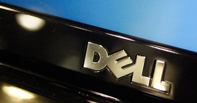 A Dell computer logo is seen on a laptop at Best Buy in Phoenix, Arizona in this February 18, 2010 file photograph. -Reuters Photo