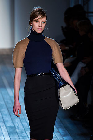 Victoria Beckham Fall 2013 fashion collection.  —Photo by AP