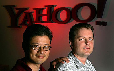 Yahoo co-founders Jerry Yang, left, and David Filo, were fellow Ph.D. candidates at Stanford University in the early 1990s. —AP (File) Photo