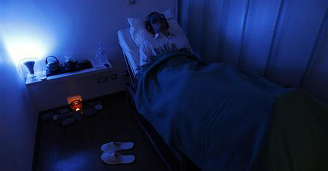 Rodrigo Rocco, a public relations specialist, takes a siesta, at a centre called Siestario, in Buenos Aires. —Photo (File) Reuters