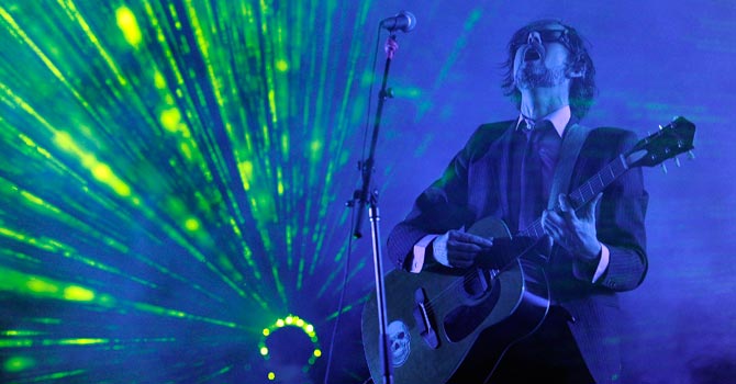 Jarvis Cocker of the British band Pulp performs during the first weekend of the 2012 Coachella Valley Music and Arts Festival. —Photo (File) AP