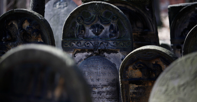 Old gravestones are pictured at the Jewish Cemetery in Warsaw. —Photo by Reuters