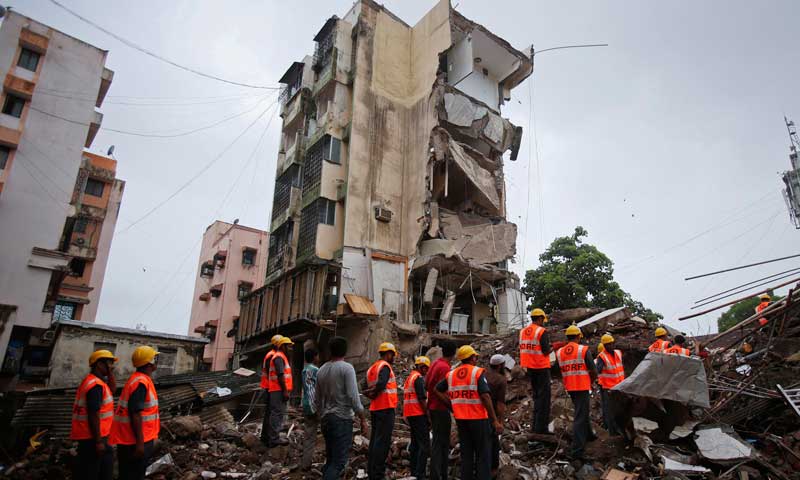 Five die, five feared trapped in Mumbai building collapse - World ...