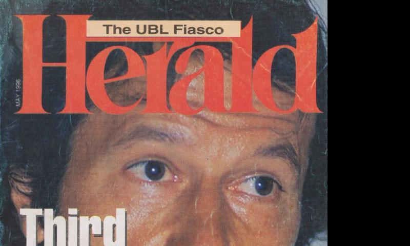 Cover of the May 1996 issue of the Herald. The main story was about Imran’s emergence as a ‘reborn Muslim’ and the formation of his political party.
