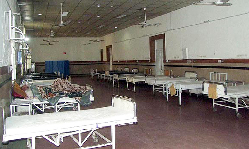 The OPD of Civil Hospital is almost empty due to the doctor’s strike. -Photo by INP