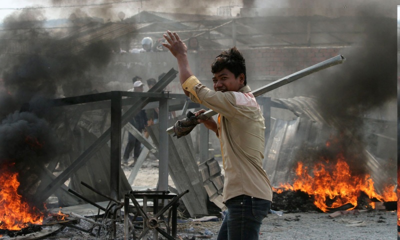 کمبوڈیا میں احتجاج