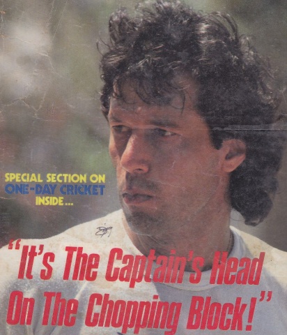 A page from Khan’s 1986 interview in The Pakistan Cricketer.