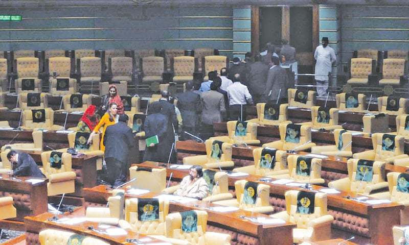 Barred from tabling pro-Altaf resolution, MQM lawmakers stage walkout ...