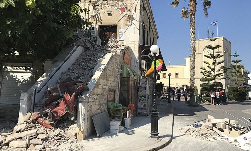 Two new earthquakes hit coast of Greek island Two new earthquakes hit coast of Greek island