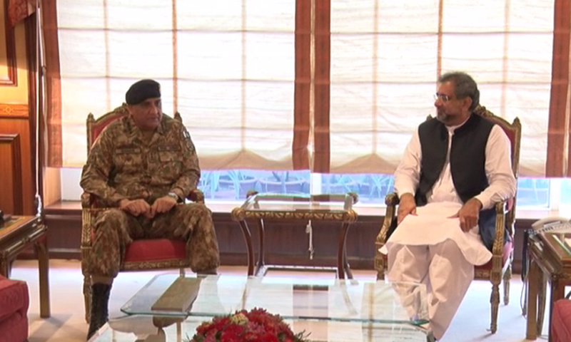 Image result for PM Abbasi lauds military's achievements in first meeting with COAS