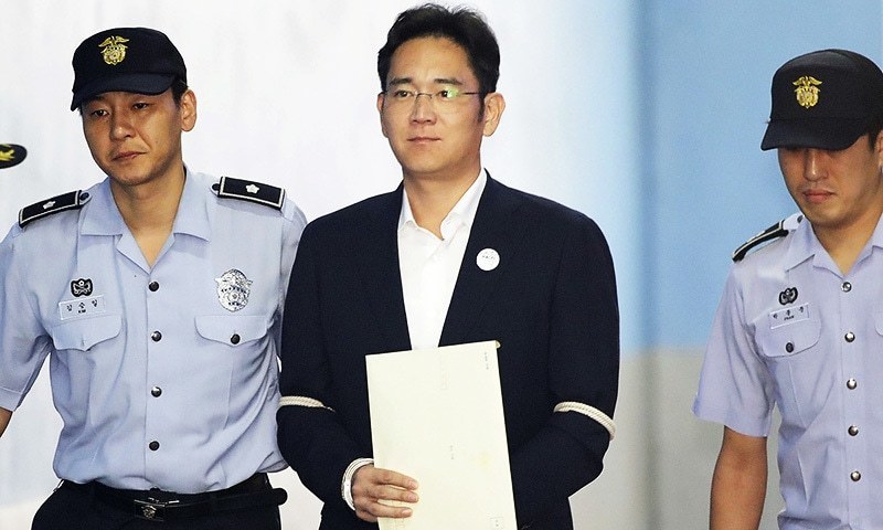 Samsung vice chair Lee Jae-yong sentenced to five years Samsung vice chair Lee Jae-yong sentenced to five years