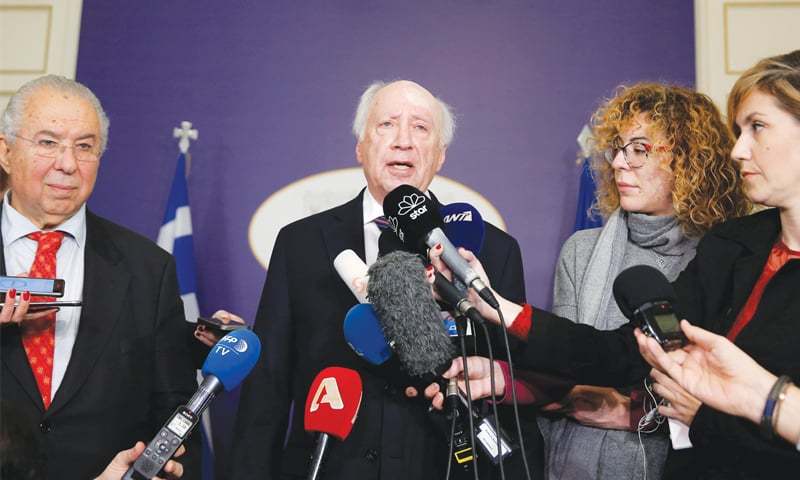 United Nations mediator in Athens for talks on dispute with Macedonia