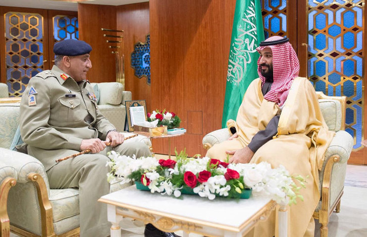 Panglima Angkatan Darat Pakistan dan Pangeran Salman mengadakan pertemuan di Riyadh