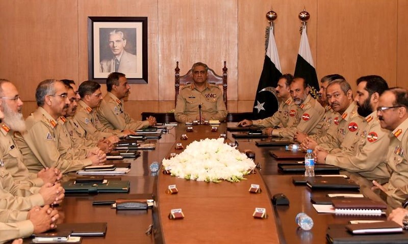 کور کمانڈر کانفرنس:ریاستی اداروں سے تعاون جاری رکھنے کے عزم کا اعادہ ...
