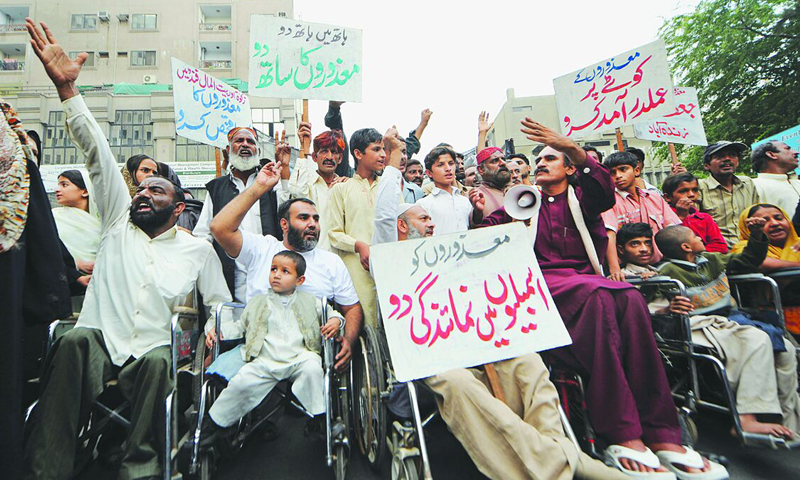 Punjab government increases job quota for people with disability from 2pc to 3pc. — APP/File