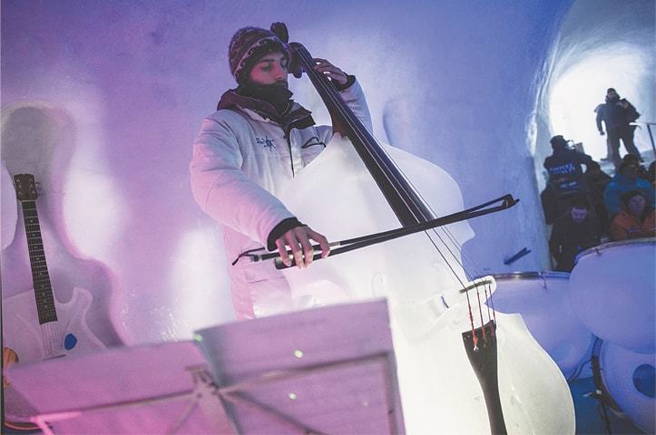 Ice instruments melt musical boundaries in Italian Alps - Newspaper ...