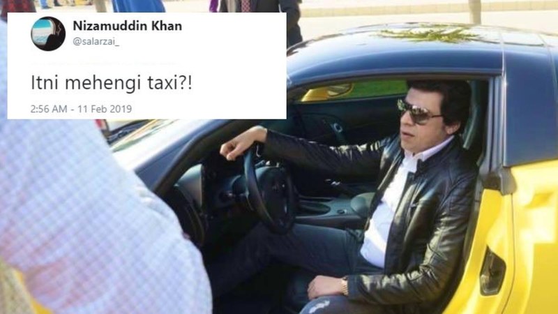 PTI minister Faisal Vawda rolled up in a yellow sports car and people are calling him out for it