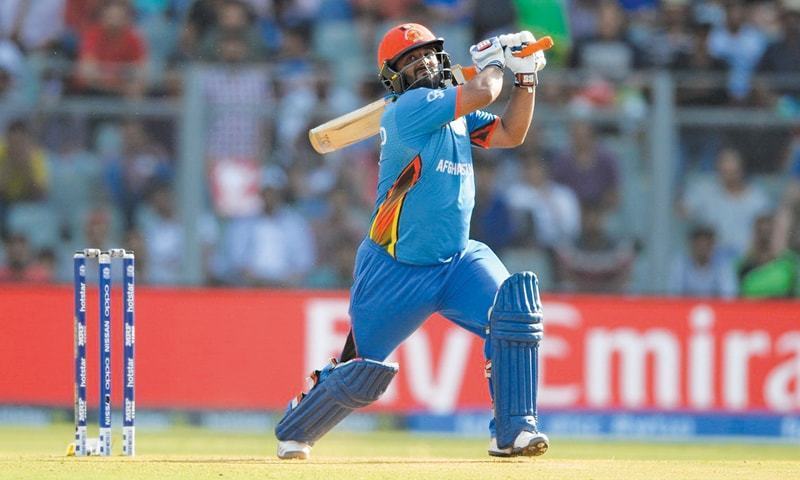 An Afghan cricketer plays a stroke. — AFP File
