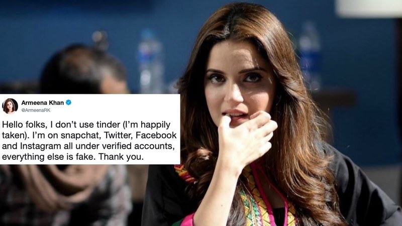 Armeena Khan wants you to know she's not on Tinder