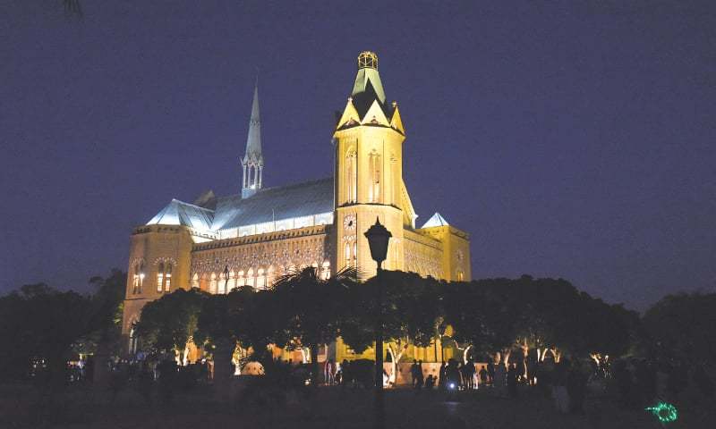 Historic Frere Hall illuminated to mark Quaid’s birth anniversary ...
