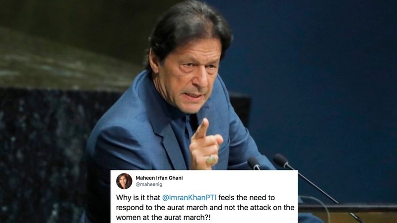 PM Imran Khan says Aurat March is a result of cultural differences like it's a bad thing