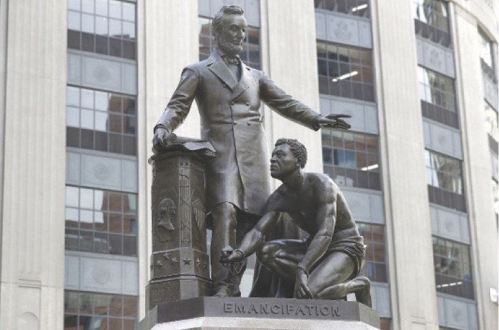 Statue of slave kneeling before Lincoln removed in Boston - Newspaper - Vimarsana News