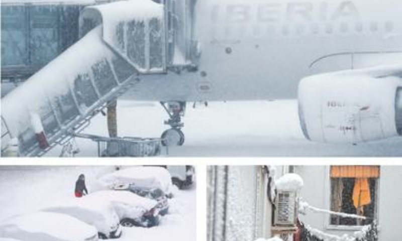 Snow blizzard kills four, brings much of Spain to a standstill - Newspaper - Vimarsana News