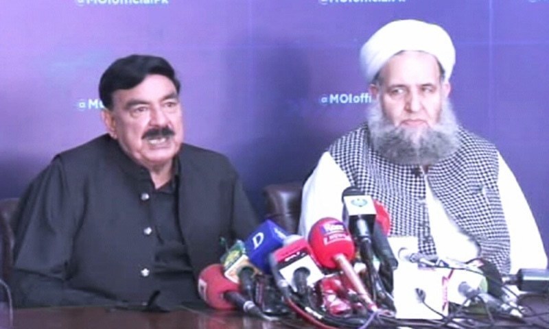 Sheikh Rashid, Noorul Haq Qadri to meet TLP workers tonight for third round of talks