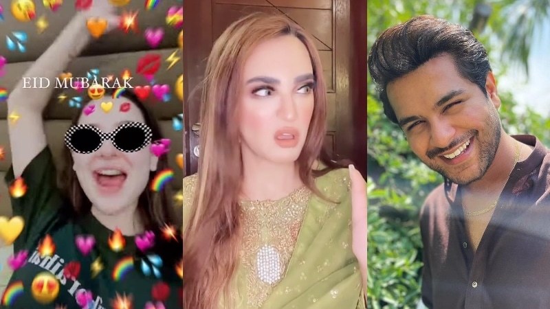 Celebrities wish Pakistan an 'achanak' Eid mubarak with jokes, outfit goals and prayers