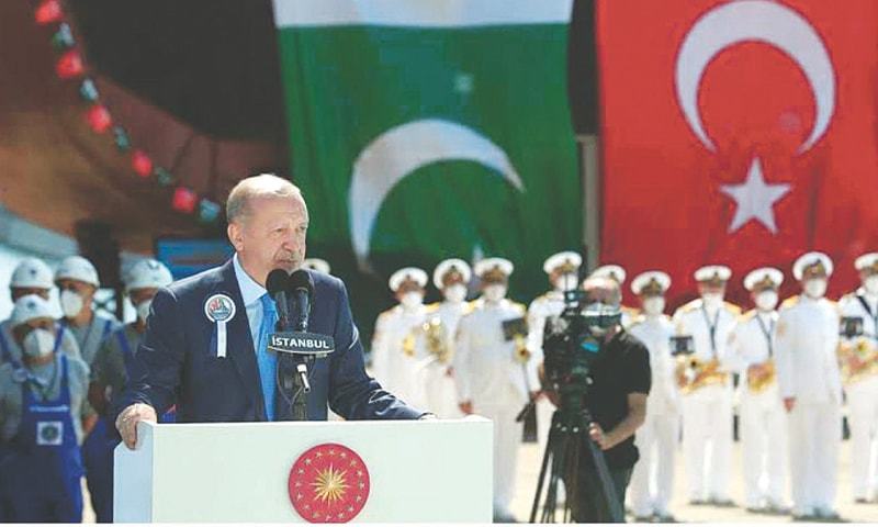 Warship for Pakistan Navy launched in Istanbul - Pakistan - Vimarsana News