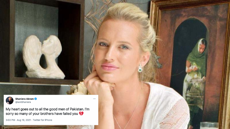 Outrage and disbelief on Twitter as users hope Shaniera Akram's tweet consoling 'good men' was sarcasm