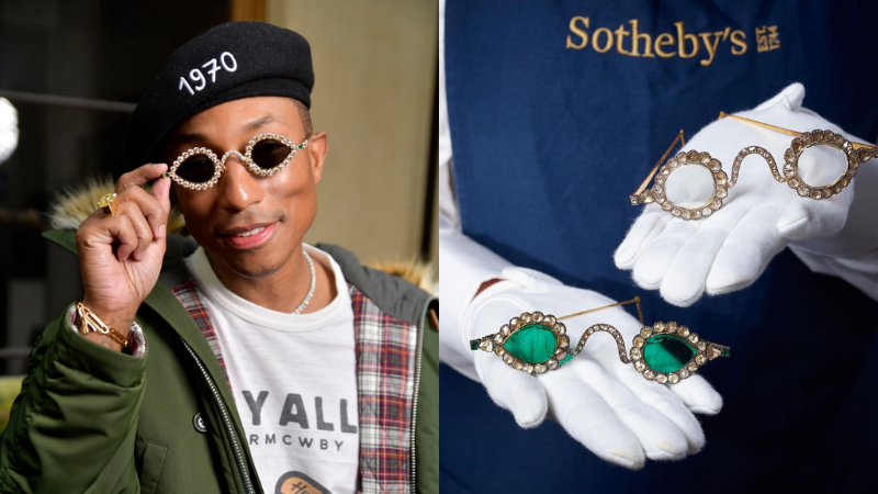 Rapper Pharrell Williams under fire for copying Mughal design for his 'custom' diamond sunglasses