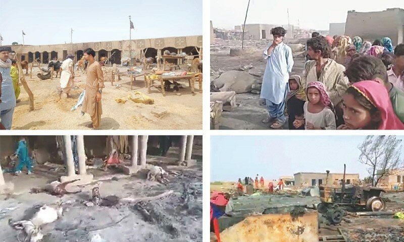 Nine children perish, 20 injured as blaze wreaks havoc in Dadu village - Pakistan - Vimarsana News